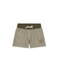 Jamie Kay Noah Short Fine Vertical Stripe Dark Olive