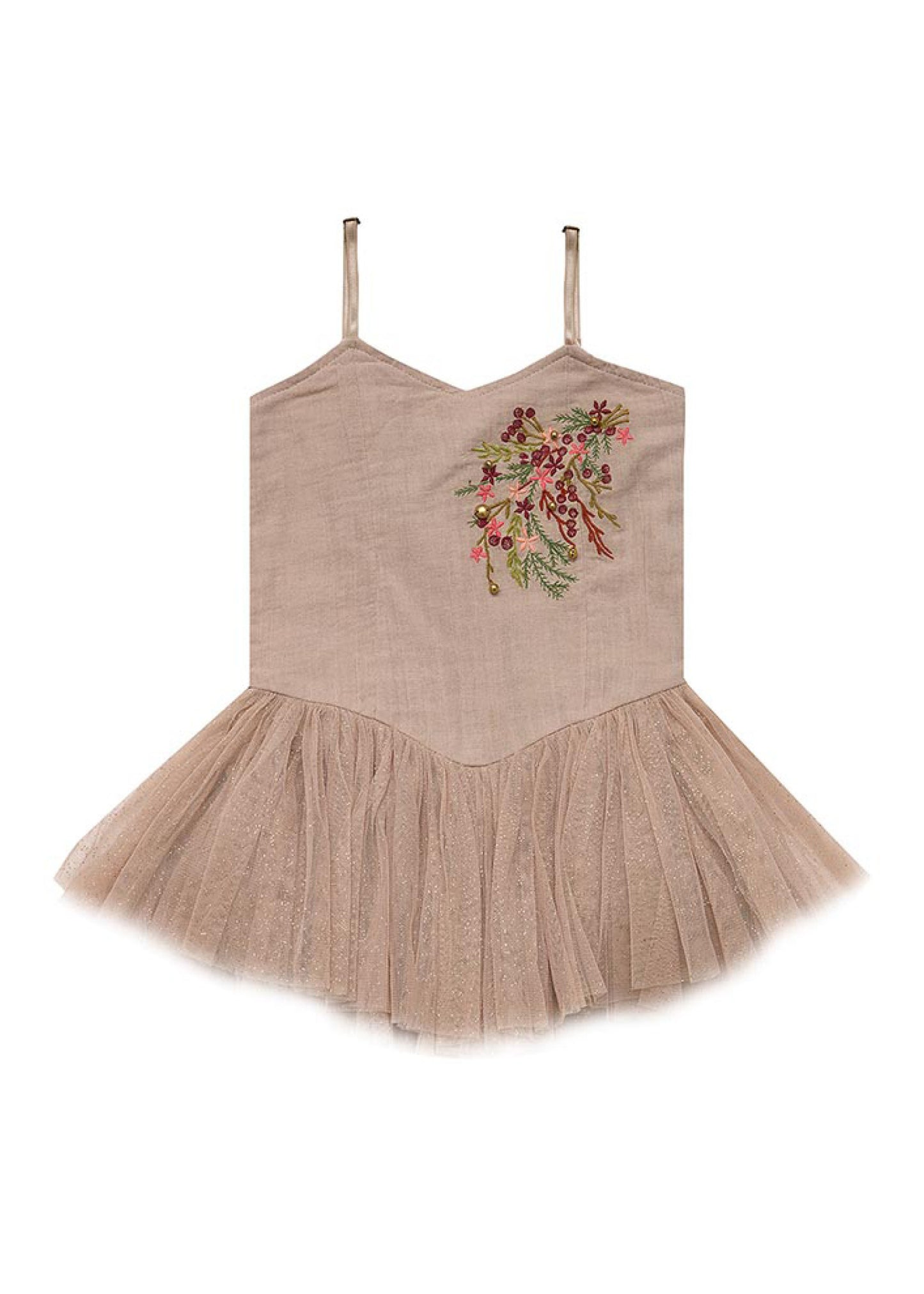 Bella and Lace Nutcracker Tutu Dress Brandy Custard