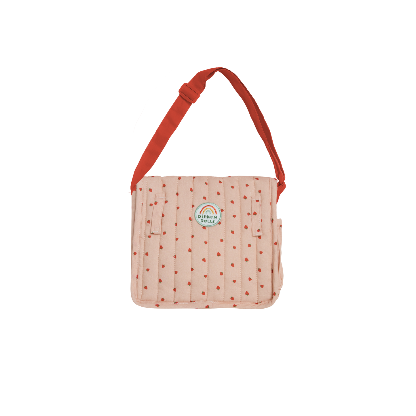 Olli Ella Carrie Convertible Changing Bag and Mat Strawberry