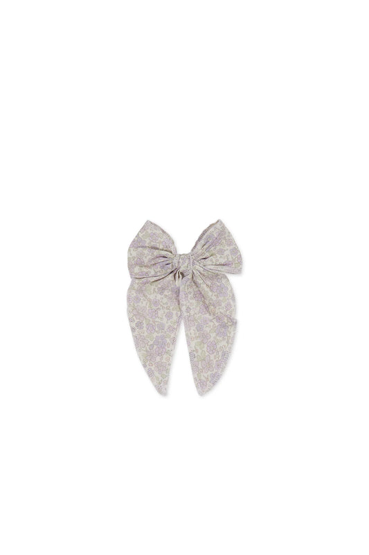 Jamie Kay Organic Cotton Bow Chloe Lavender