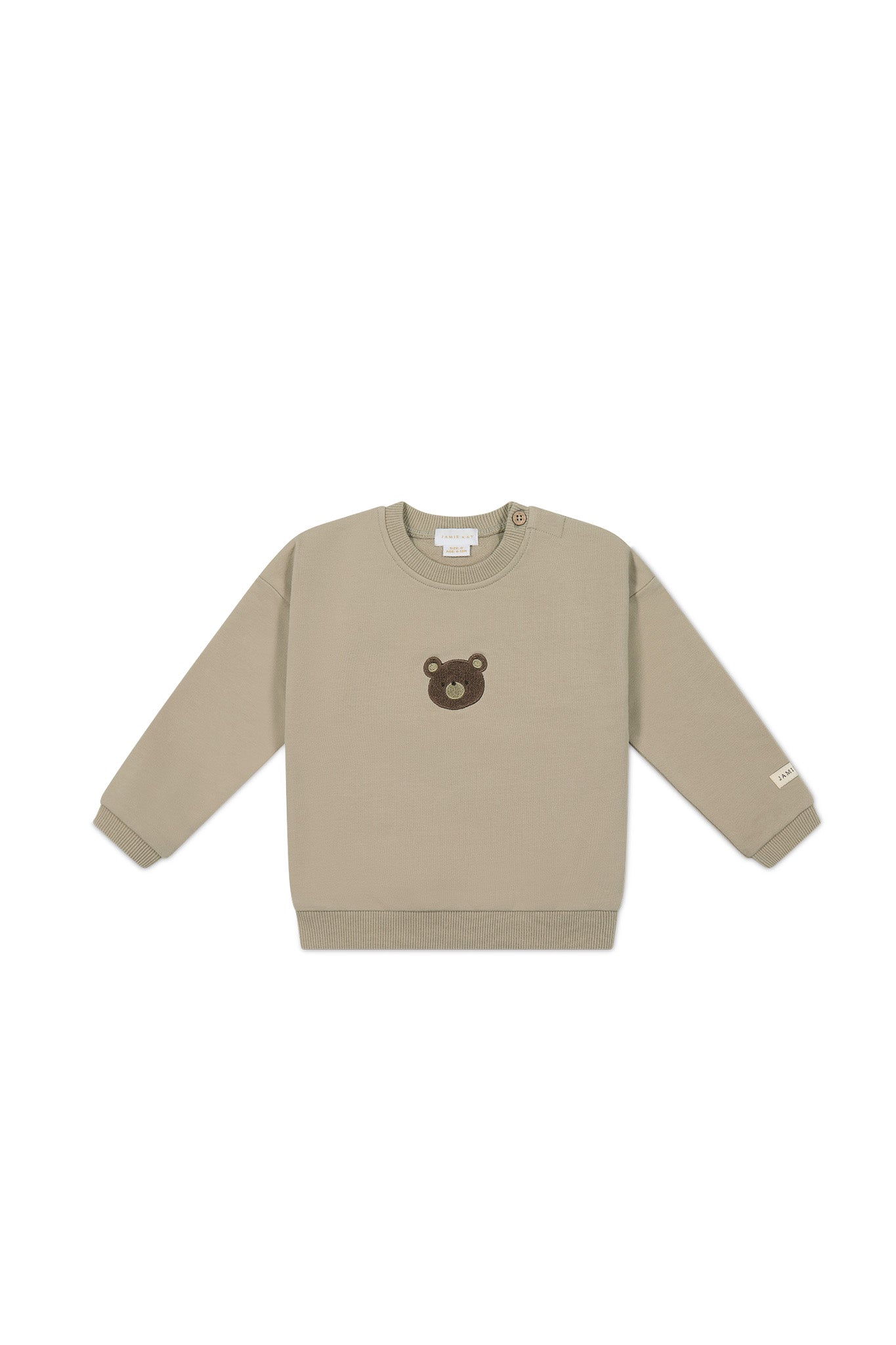 Jamie Kay Organic Cotton Damien Sweatshirt Fawn Bear