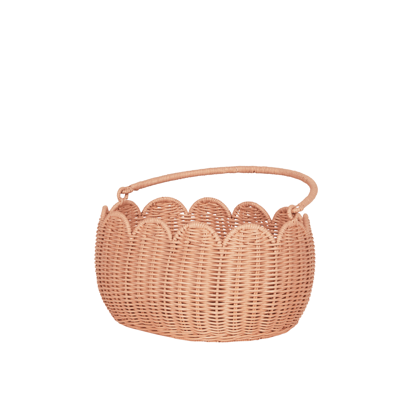 Olli Ella Petal Basket Seashell Pink