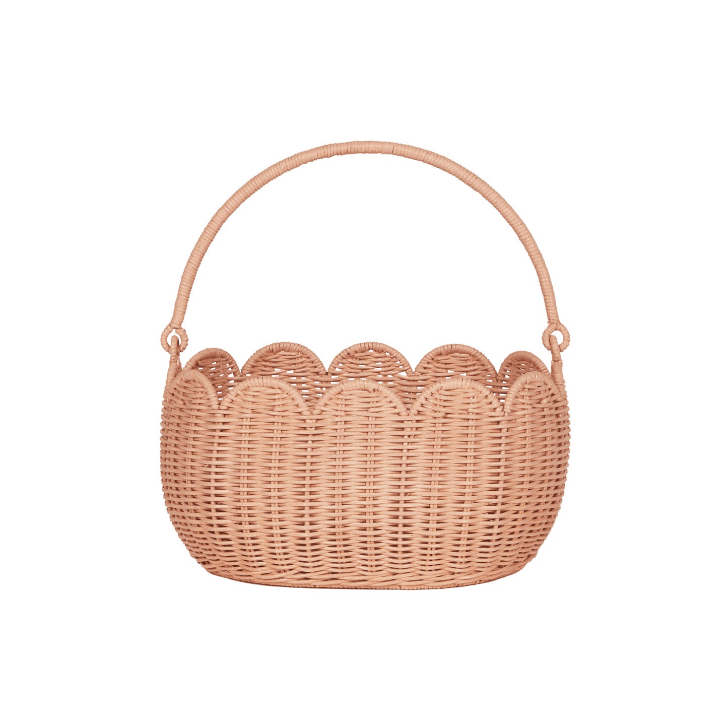 Olli Ella Petal Basket Seashell Pink