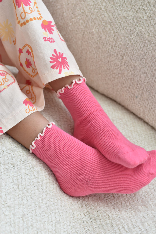Ziggy Lou Socks Raspberry