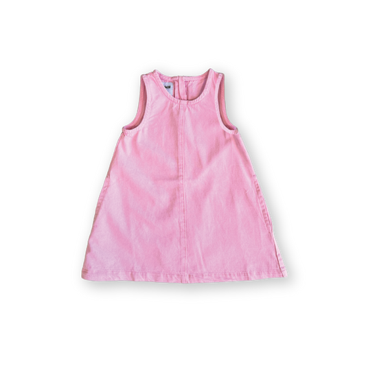 Grown Organic Shift Denim Dress Candy