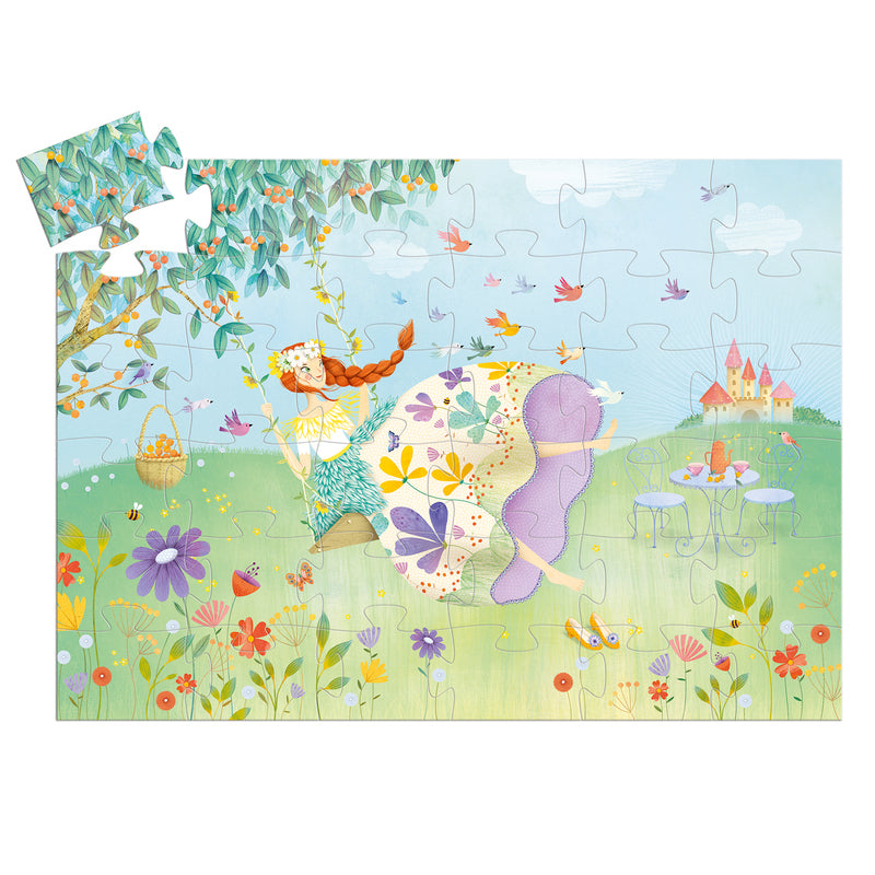 Djeco The Princess Of Spring 36pc Silhouette Puzzle