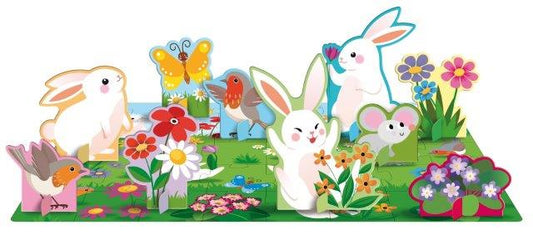 Sassi 3D Puzzle and Book Set World of Flowers
