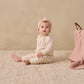 Quincy Mae Ribbed Baby Jumpsuit Fall Ditsy