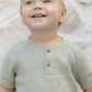 Quincy Mae Short Sleeve Zion Shirt Sage