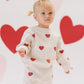 Quincy Mae Heart Knit Pants Ivory