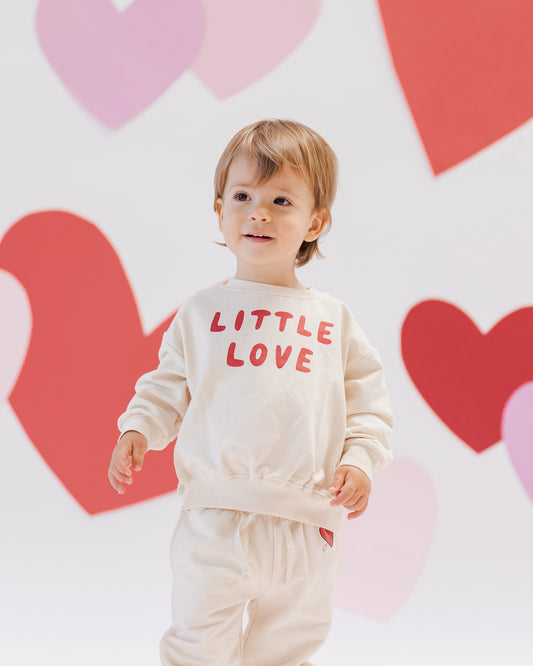 Quincy Mae Relaxed Fleece Sweatshirt Little Love