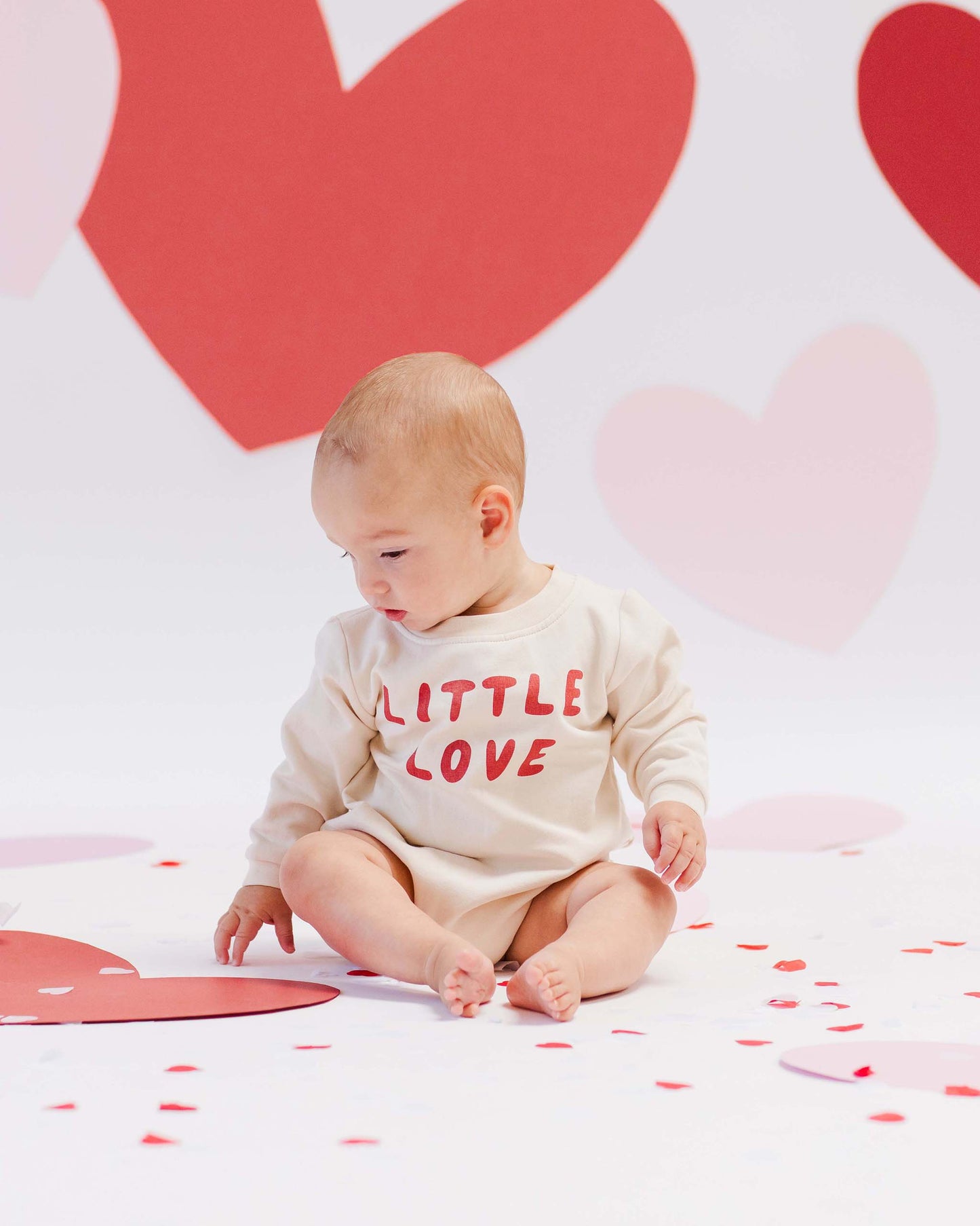 Quincy Mae Crewneck Bubble Romper Little Love