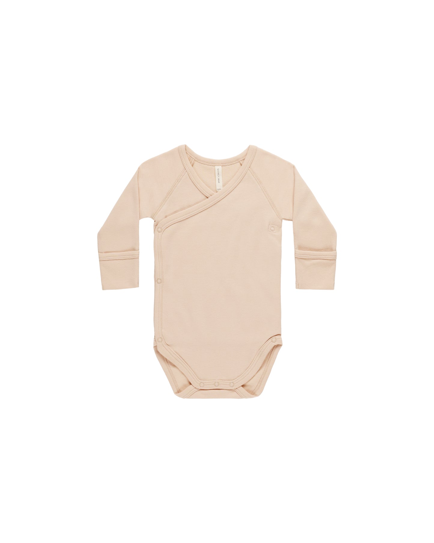 Quincy Mae Side Snap Bodysuit Shell