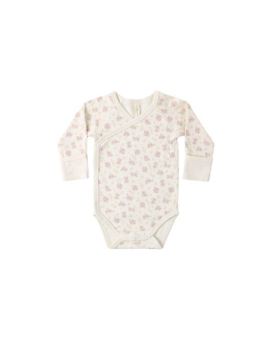 Quincy Mae Side Snap Bodysuit Flower Field