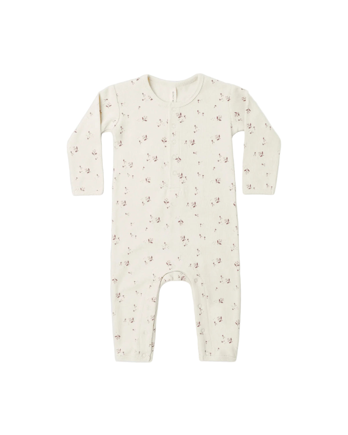Quincy Mae Ribbed Baby Jumpsuit Fall Ditsy