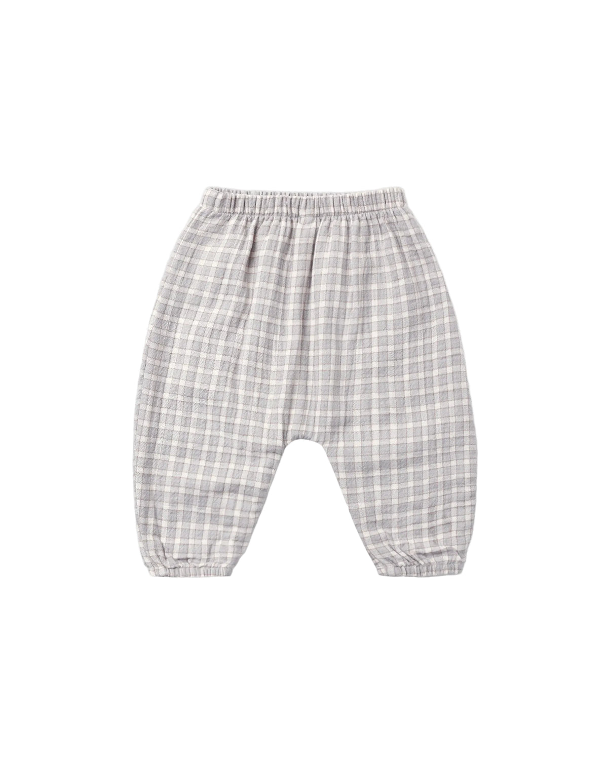 Quincy Mae Woven Pant Gingham Cloud