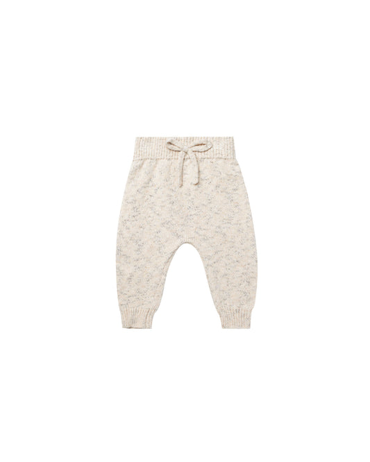Quincy Mae Speckled Knit Pant Natural Speckled