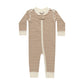 Quincy Mae Zip Long Sleeve Sleeper Cinnamon Stripe