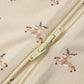 Quincy Mae Bamboo Zip Footie Reindeer