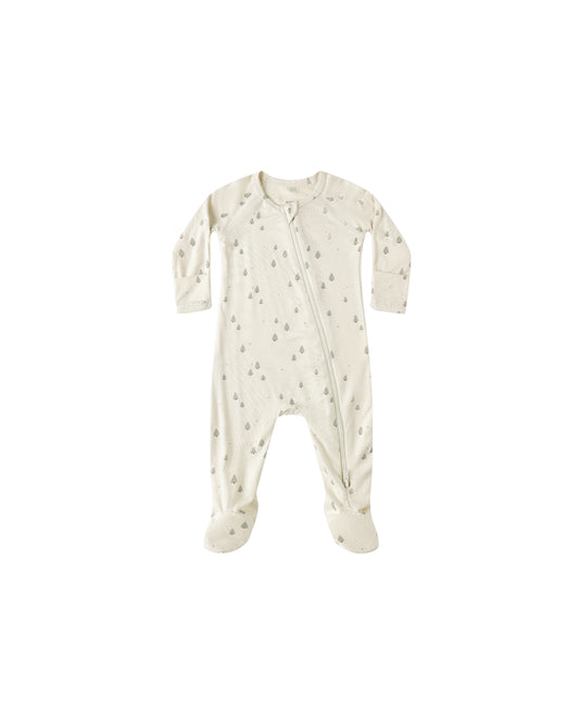Quincy Mae Bamboo Zip Footie Trees