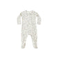 Quincy Mae Bamboo Zip Footie Woodland