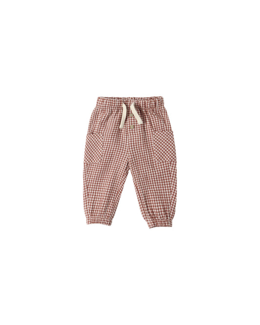 Quincy Mae Luca Pant Red Gingham