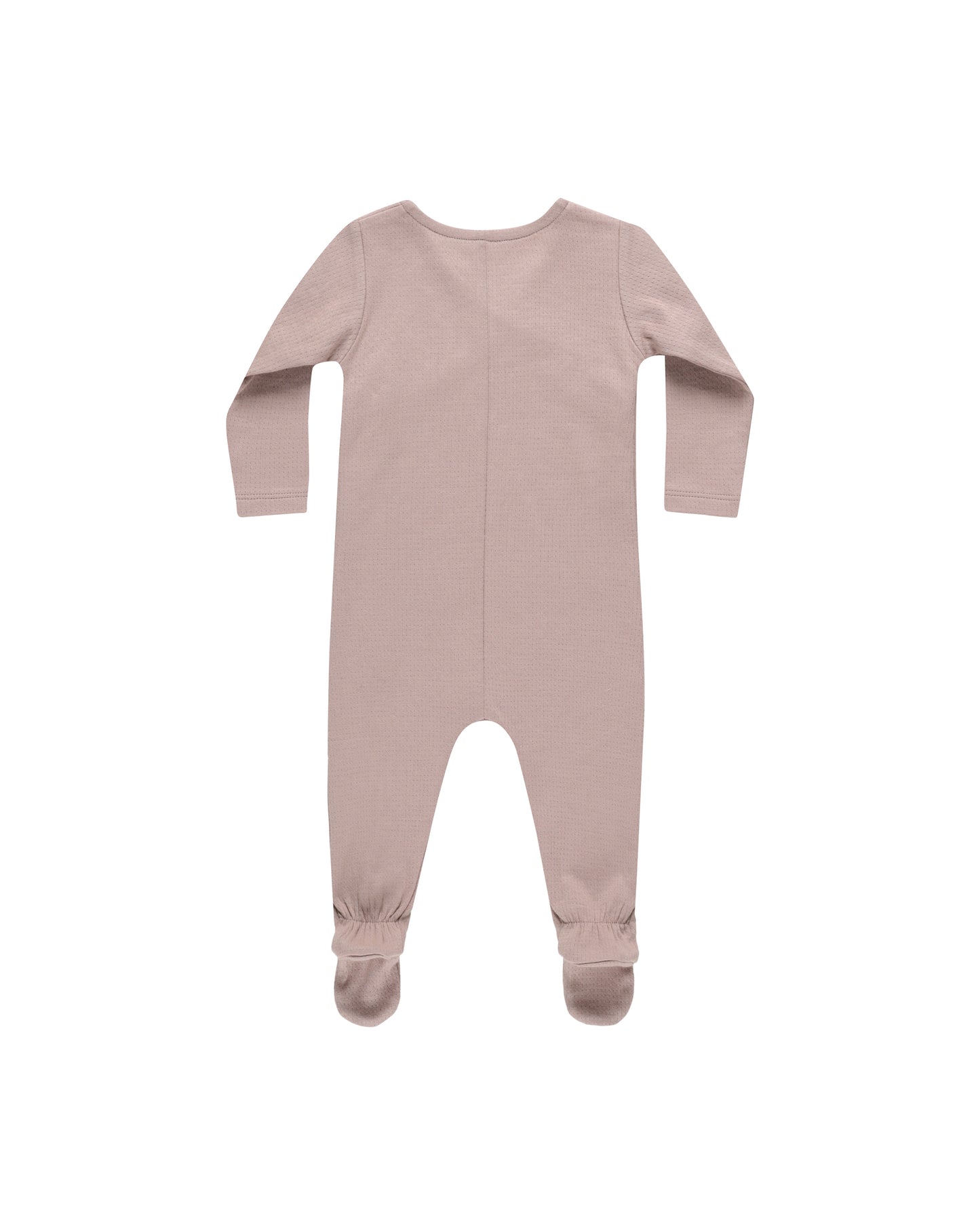 Quincy Mae Pointelle Wrap Footie Mauve