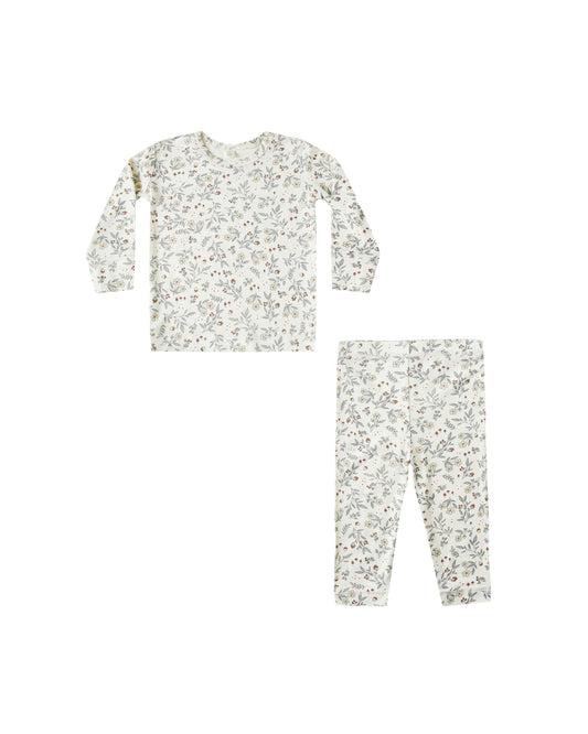 Quincy Mae Bamboo Pyjama Set Woodland
