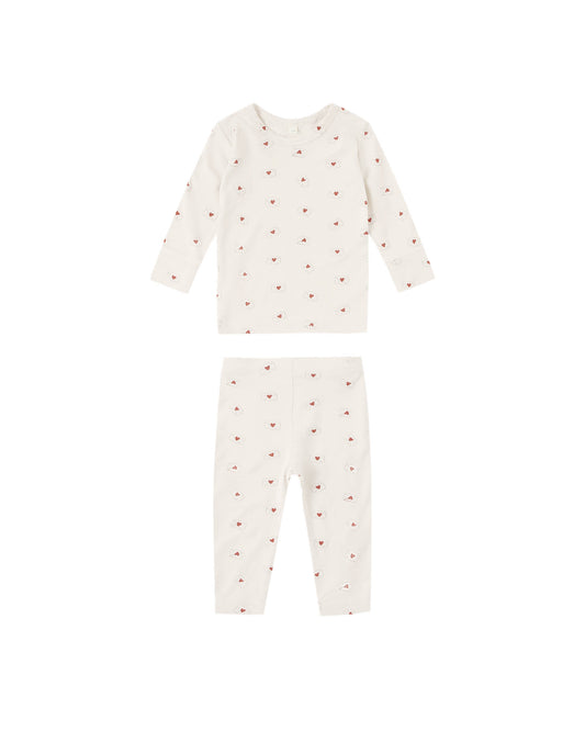 Quincy Mae Bamboo Pajama Set Valentine