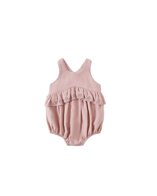 Quincy Mae Penny Romper Mauve