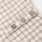 Quincy Mae Woven Boxy Top Cedar Check