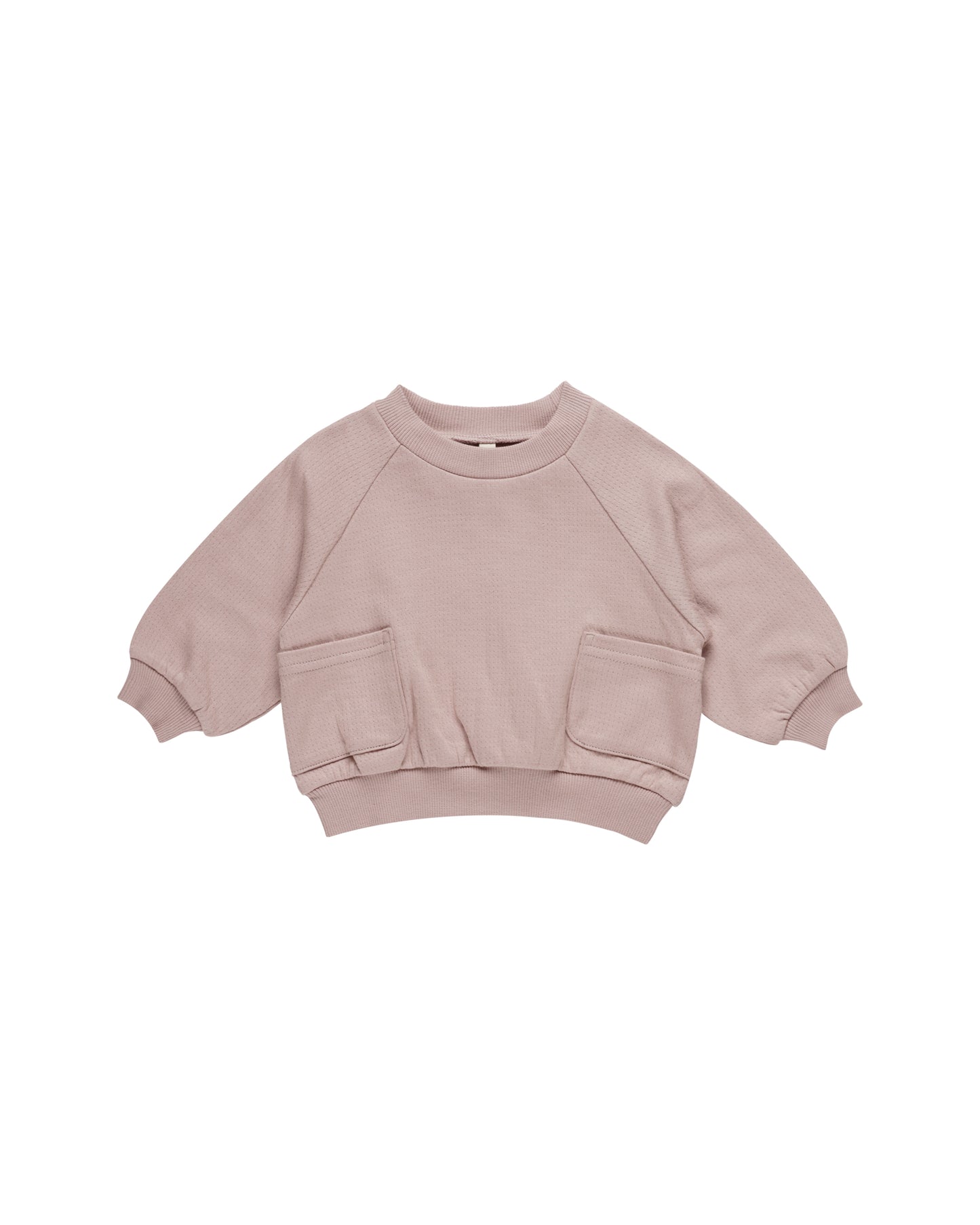 Quincy Mae Pocket Sweatshirt Mauve