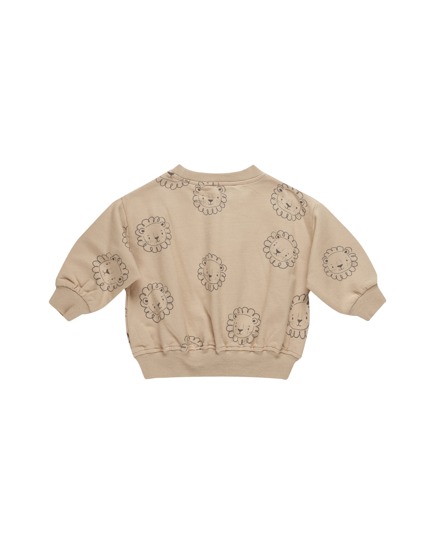 Quincy Mae Relaxed Fleece Sweatshirt Lions Latte