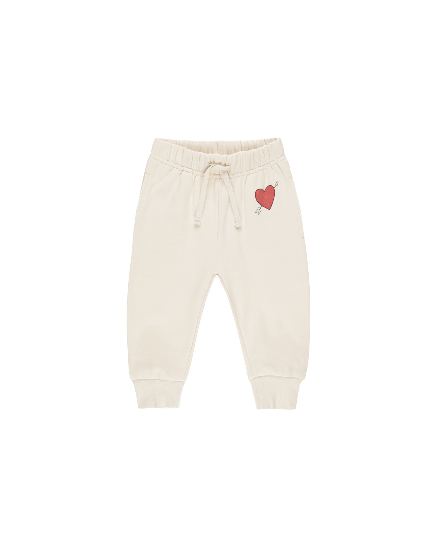 Quincy Mae Relaxed Fleece Sweatpant Cupid