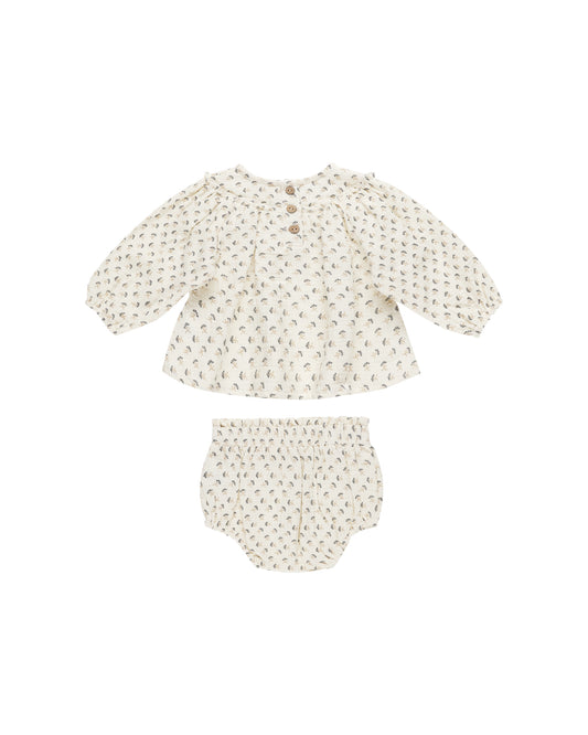 Quincy Mae Mia Top + Bloomer Set French Flora