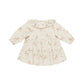 Quincy Mae Ruffle Collar Button Dress Unicorns Natural