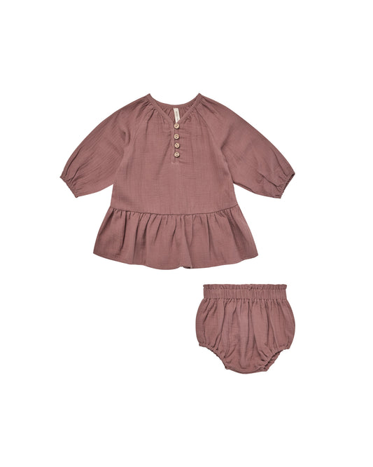 Quincy Mae Lany Dress Fig