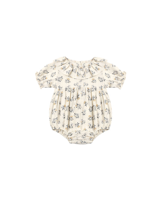 Quincy Mae Collared Romper French Floral
