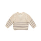 Quincy Mae Rex Sweater Fog Stripe