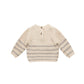 Quincy Mae Rex Sweater Fog Stripe