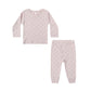 Quincy Mae Pointelle Long Sleeve Tee + Legging Lilac Ditsy