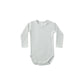 Quincy Mae Waffle Long Sleeve Bodysuit Ice Blue