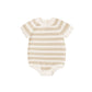 Quincy Mae Rowan Romper Butterscotch Stripe