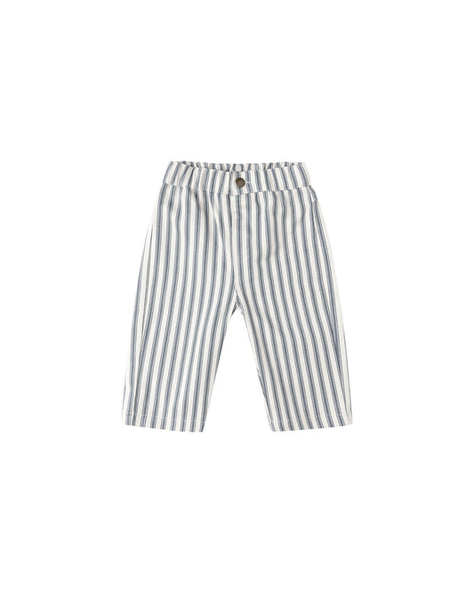 Quincy Mae Grayson Pant Ocean Pinstripe