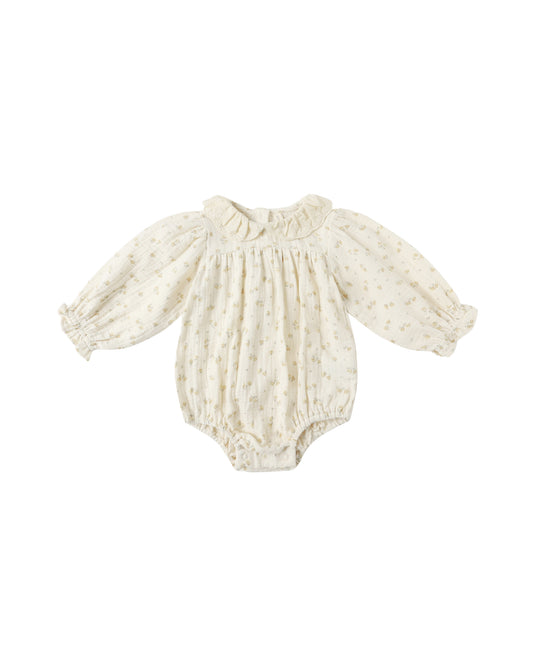 Quincy Mae Callie Romper Golden Floral