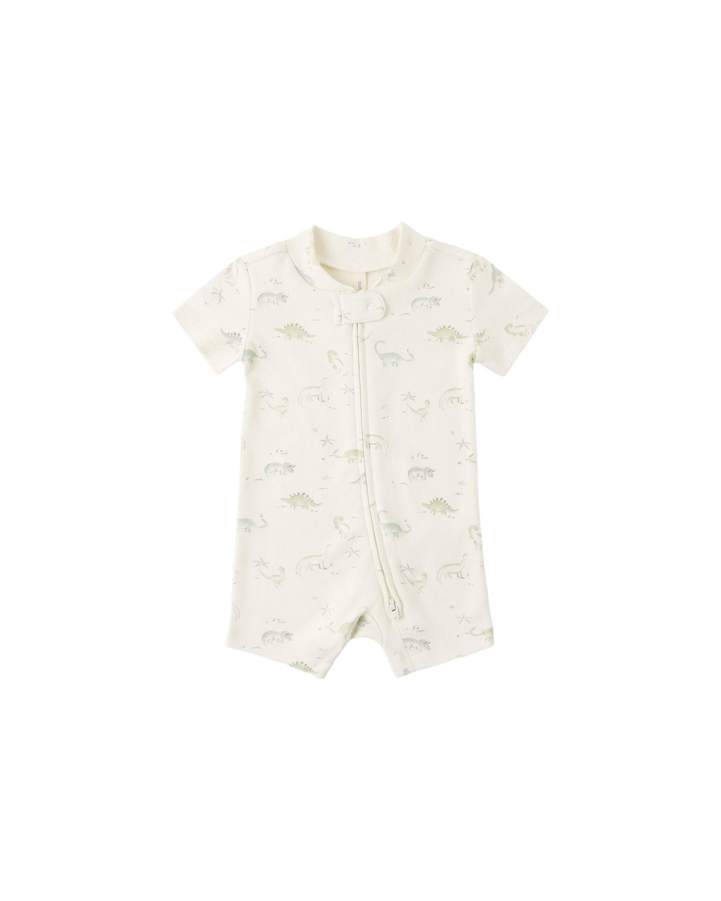 Quincy Mae Zip Short Sleeve Sleeper Dinosaur