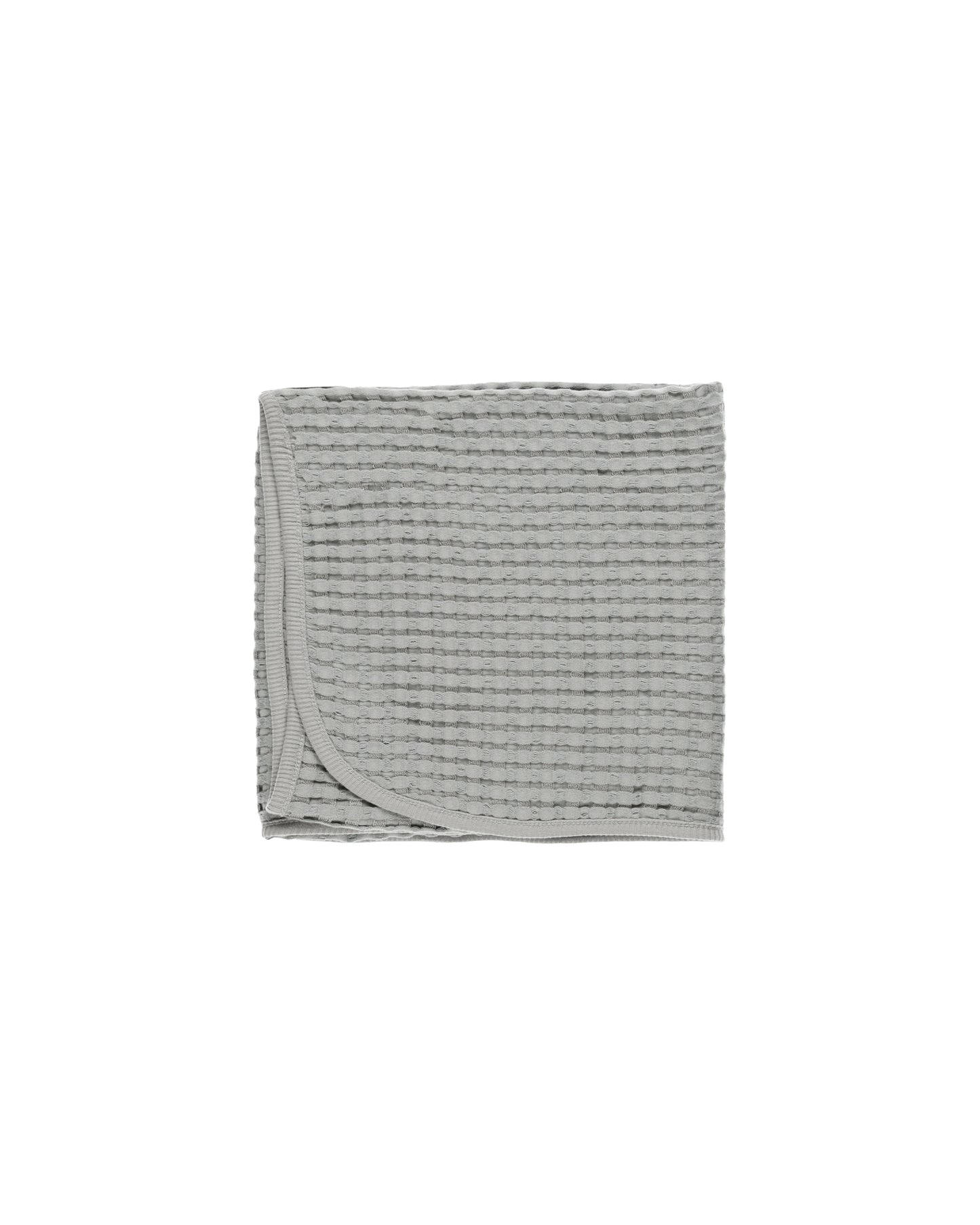 Quincy Mae Waffle Baby Blanket Dusty Blue