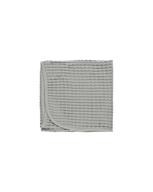 Quincy Mae Waffle Baby Blanket Dusty Blue