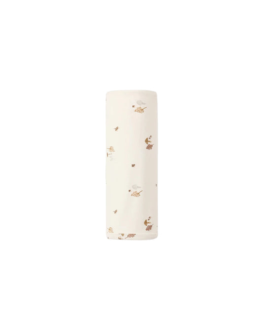 Quincy Mae Bamboo Swaddle Woodland Natural
