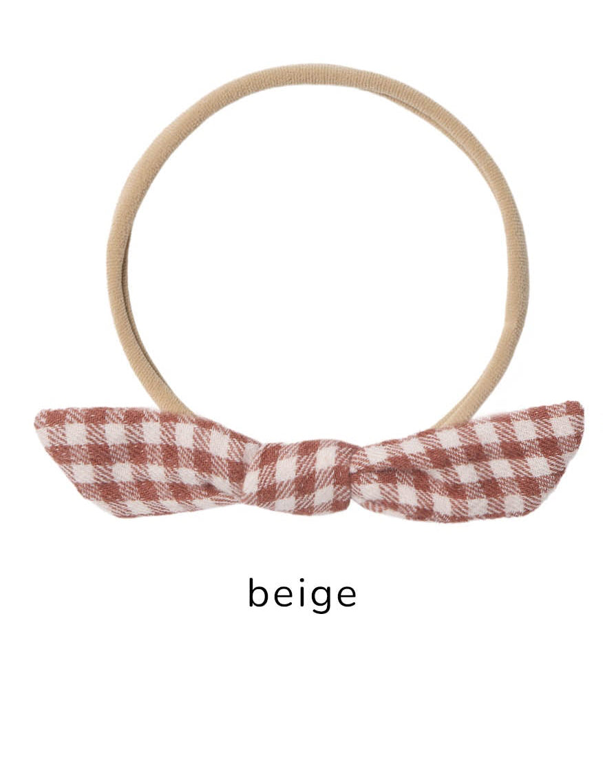 Quincy Mae Little Knot Headband Red Gingham